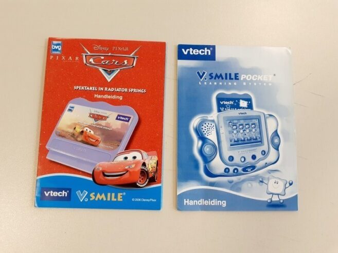 VTech V.Smile Pocket + 2 jeux + boite d’origine + manuel