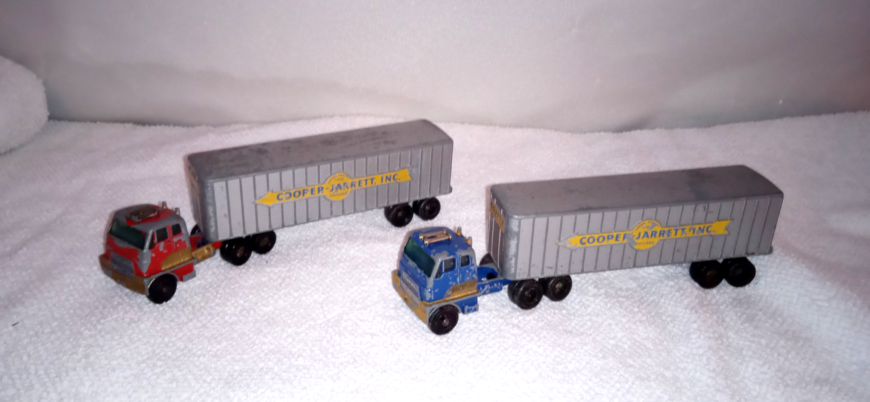 2 Lesney Hendrickson Tractor Inter-State Double Cargo Major Pack No9